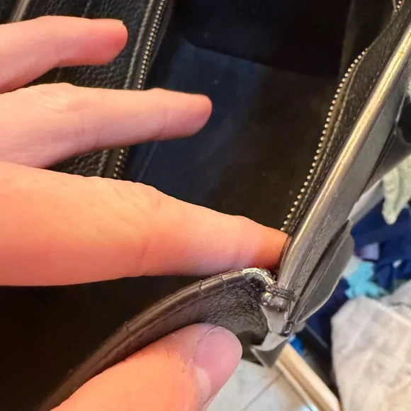 Celine Mini Luggage Drummed Leather Black Tote - Picture 15 of 16